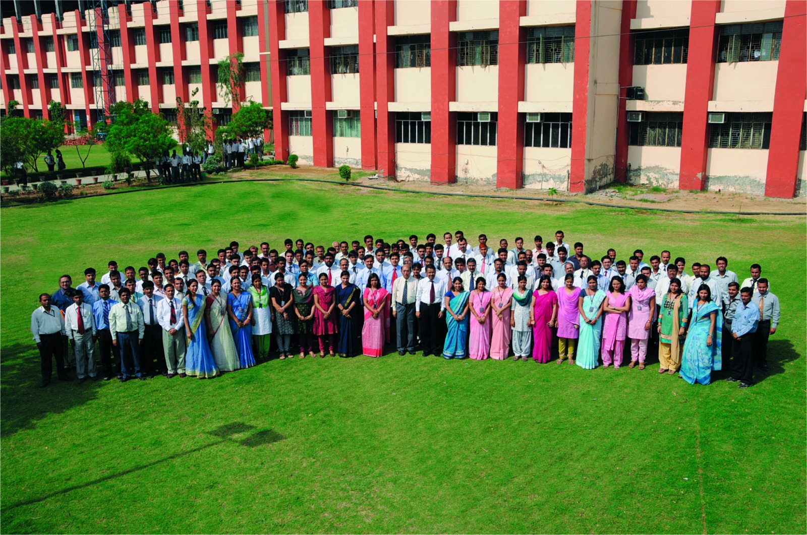 Group photograph of SJES students and staff