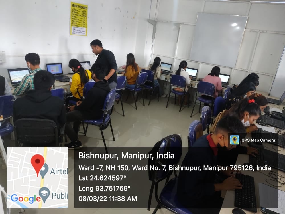 Computer lab at a training centre