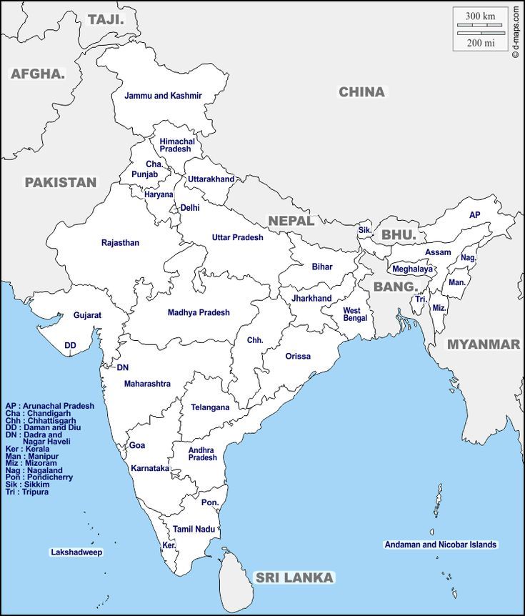 Map of India with markers for states where SJES has delivered programmes