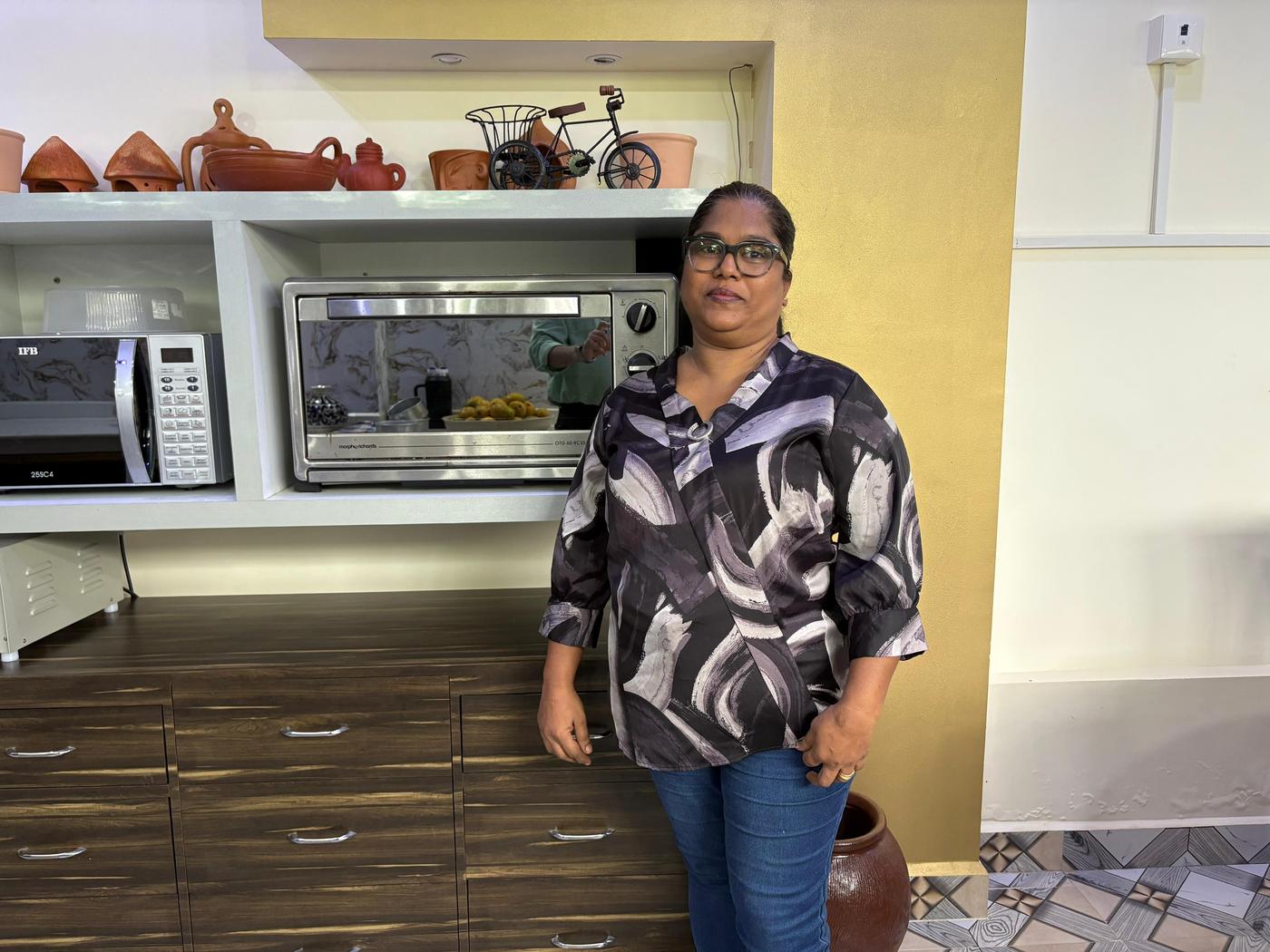 A RAMP participant at her enterprise in Goa